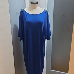 Dress Barn Royal Blue Long Sleeve Dress